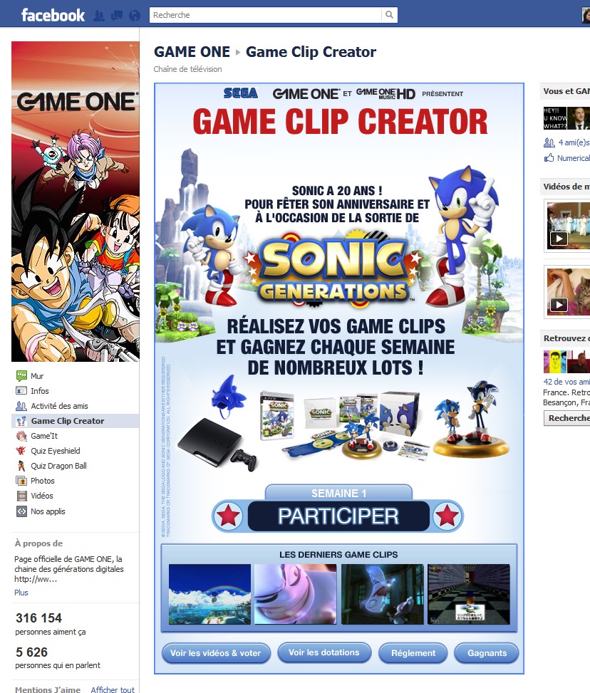 Game Clip Creator - Facebook app